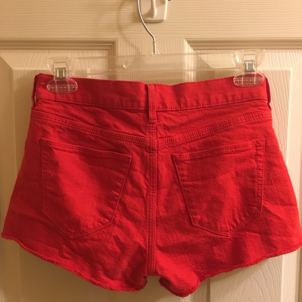 Madewell Red Denim Shorts